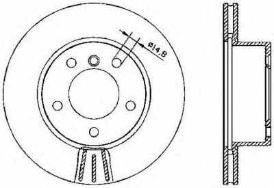 OPEN PARTS bda232820 -  Тормозной диск